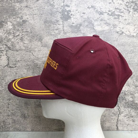Vintage 90s UNIVERSITY OF MINNESOTA GOLDEN GOPHERS 5-PANEL HAT Snapback - Picture 3 of 8